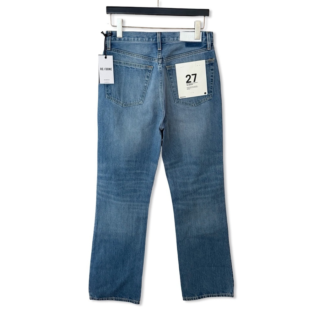 RE/DONE 70s bootcut jeans denim crystal blue Classic flares pants NWT 27 - Picture 6 of 12